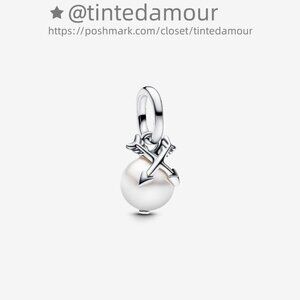 Pandora Pearl & Arrows Mini Dangle Charm|Pendant